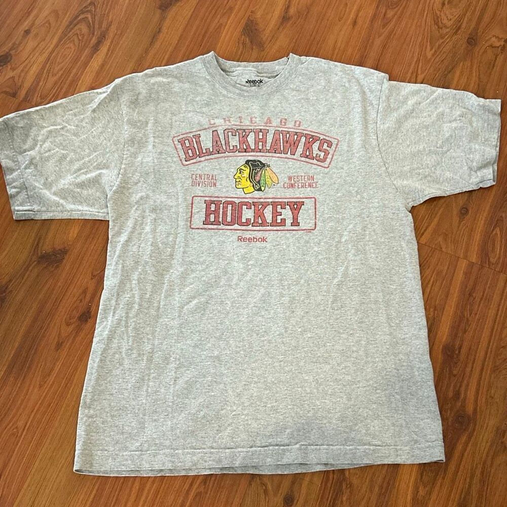 Reebok Chicago Blackhawks Central division Western Conference hockey NHL heather